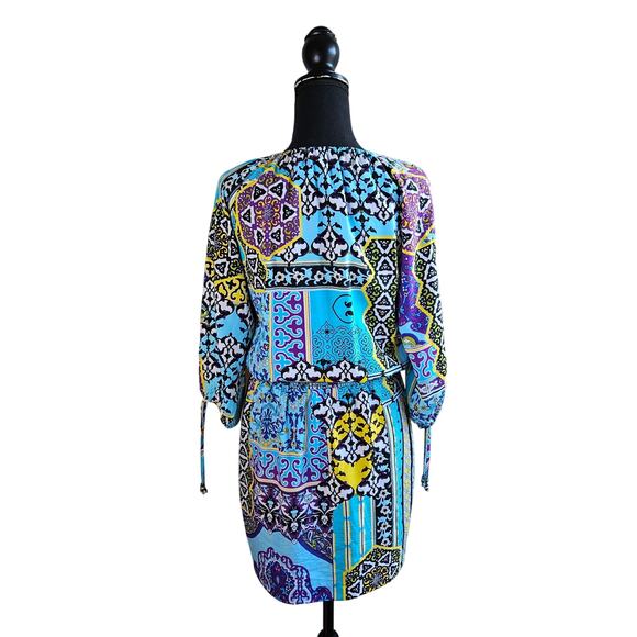 CACHE Brightly Colored Summer Spring Blouson Dress Size Small Vacation Resort - Picture 2 of 9